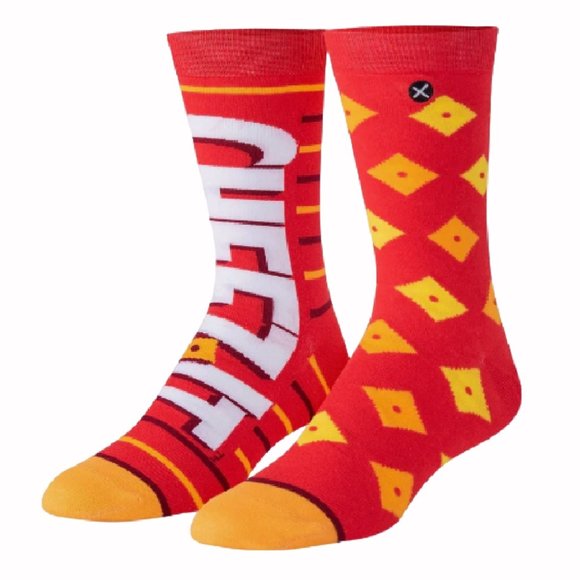 Cheez It Split Athletic Crew Socks - NEW Fast Ship - Picture 1 of 2